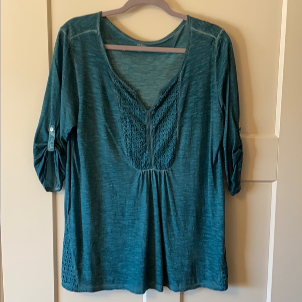 Marled Teal Top